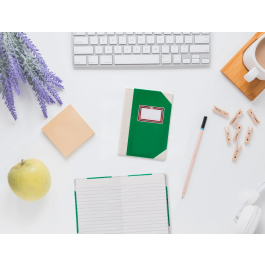 Fernandes DIN A6+ Libro Cartone Cosido Rayado Horizontal 50 Hojas 100 gr Rojo