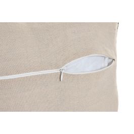 DKD Home Decor Cojín Boho de Algodón y Yute Natural Verde con Borlas 45 x 45 cm (2 Unidades)