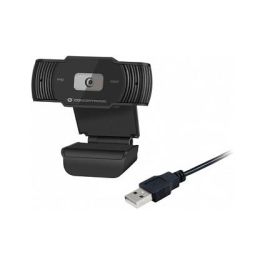 Conceptronic Webcam USB 2.0 AMDIS04B Full HD 1080P a 30fps con Micrófono Integrado, Ángulo de Visión 65°, Plug and Play, Color Negro
