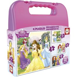 Educa Maleta Puzzles Progresivos Princesas Disney 12-16-20-25 Piezas 16508 Precio: 9.5000004. SKU: B123YTAT7A