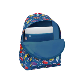 Mochila para Portátil Cars Racing Azul marino