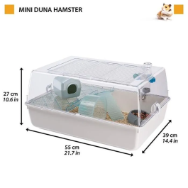 Ferplast MINI DUNA Hamster Cage Jaula para hámsters con Accesorios