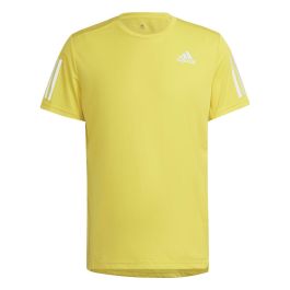 Camiseta de Manga Corta Hombre Adidas Amarillo M