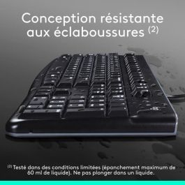 Logitech Teclado y Mouse MK120 USB, Compatible con Windows y Linux