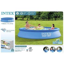Intex Piscina Hinchable Redonda Easy Set con Depuradora Filtro 3077 Litros 305x61 cm