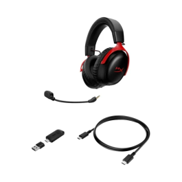 HyperX Auriculares inalámbricos Cloud III S Gaming - Negro/Rojo A59Z0AA