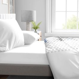 Sábana bajera ajustable - HOME LINGE PASSION - HP71760 - 90 x 190 cm + capó 30 cm - Microfibra - 82 g - BLANCO Sábana bajera ajustable - HOME LINGE PASSION - HP71760 - 90 x 190 cm + capó 30 cm - Microfibra - 82 g - BLANCO