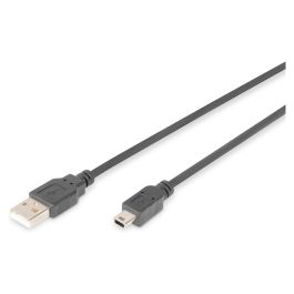 Digitus Cable USB 2.0 A-Mini B Macho/Macho 1.8m Negro - Cable de Conexión USB-A a Mini-USB B para Transferencia de Datos Precio: 17.69000035. SKU: B1AC62G774