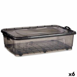 Caja de Almacenamiento con Ruedas Kipit TP484-2 Antracita Plástico 40 L (6 Unidades)