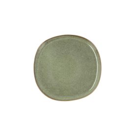Bidasoa Plato Llano Cerámico Ikonic Verde 20,2x19,7 cm (6 Unidades) con Relieves Orgánicos, Apto Lavavajillas y Microondas Precio: 26.8899994. SKU: S2706103