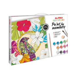 Alpino Set de Pintar por Números - Juego Didáctico Completo con 21 Pinturas Acrílicas, 3 Pinceles y Lienzo 40x30 cm - Temática Tropical Precio: 15.68999982. SKU: B19K2KBEJE