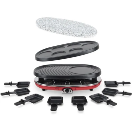 H.KOENIG RP418 Raclette para 8 personas, Plancha, Crepera y Parrilla - Rojo Precio: 112.50000047. SKU: B1DMJBCY7F