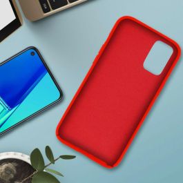 OPPO Funda de Silicona Liquida para A52/A72 - Rojo Carmín, 3061993