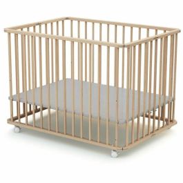 Webaby Parque Plegable Rectangular Cali 70 x 100 cm Haya Cruda Hasta 24 Meses