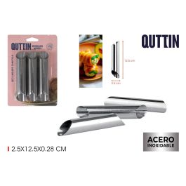 Quttin Set de 3 Moldes Canutillo de Acero - Medidas 2.5 x 12.5 cm (36 Unidades) Precio: 45.50000026. SKU: B1CK9B6AAH