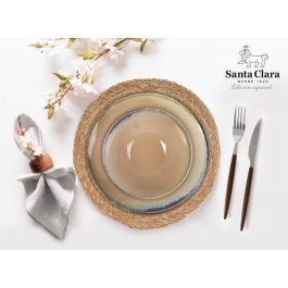 Santa Clara Set de 2 Salvamanteles Individuales Cuadrados de 35 x 35 cm, Blanco (4 Unidades)