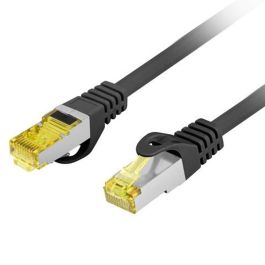 Lanberg Latiguillo de Red Cat. 6A S/FTP 100 cm Negro Cobre AWG27 LSZH 500MHz para 10 Gigabit Ethernet