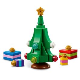 Lego 40746 Camión de reparto de Papá Noel, juguete para niños de 8 años y decoración navideña