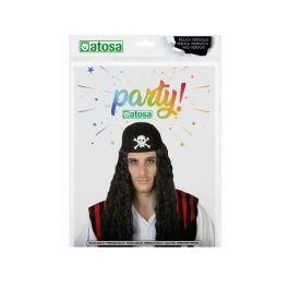 Peluca Pirata Larga Negra para Carnaval y Fiestas Temáticas