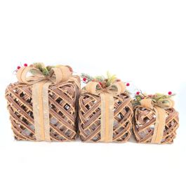 DKD Home Decor Alpina Set Decoración Navideña LED con Pilas de Ratán Natural - 2 Unidades (3 Piezas cada una) - 28x28x31 cm DKD Home Decor Alpina Set Decoración Navideña LED con Pilas de Ratán Natural - 2 Unidades (3 Piezas cada una) - 28x28x31 cm Precio: 97.79000022. SKU: B1C35T6RA3
