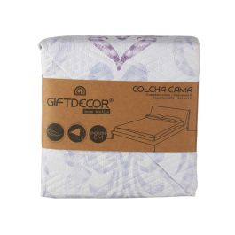 Colcha Reversible Giftdecor 240x260 cm - Blanco/Morado, 100% Poliéster (6 Unidades) Colcha Reversible Giftdecor 240x260 cm - Blanco/Morado, 100% Poliéster (6 Unidades)