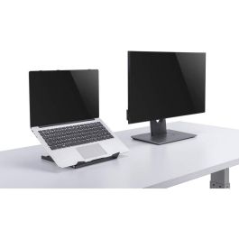 MANHATTAN Soporte Ajustable para Portátil/Tablet 5 Niveles, de 10" a 15.6", Ergonómico de Acero, Negro, hasta 5 kg