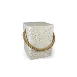 DKD Home Decor Mesita Auxiliar Gris Hormigón y Cuerda Terrazo 35 x 46 x 35 cm Precio: 144.68999952. SKU: B1HY2PRJQG