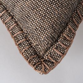 Cojín Marrón Algodón/Terciopelo 50 X 50 cm