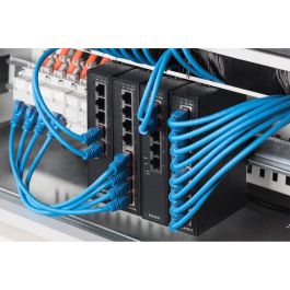 Digitus Soporte Carril DIN 3HE 19" (483mm) para Rack, Acero, Gris