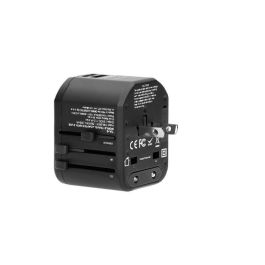 ORNO Adaptador de Viaje Universal GOWORLD TA-6 con 2 Puertos USB, Compatible con Múltiples Enchufes Internacionales