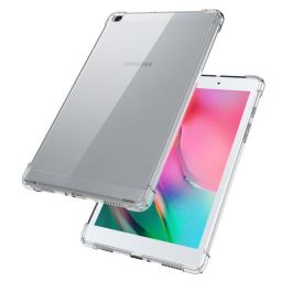 eSTUFF Funda ORLANDO para Galaxy Tab A 8.0 2019 - Transparente Suave TPU Flexible Protección Trasera y Laterales