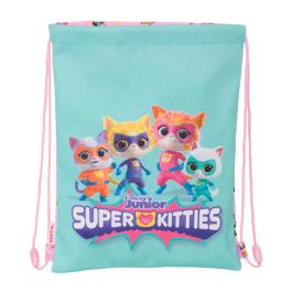 Bolsa Mochila con Cuerdas SuperKitties Rosa Turquesa 26 x 34 x 1 cm Precio: 7.49999987. SKU: B18CWTNV5A
