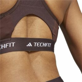 Sujetador Deportivo Adidas Techfit Medium Marrón