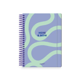 Antartik Here and Now Agenda Espiral A5+ 2026 Día Página Morado Papel 80g FSC