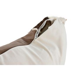 DKD Home Decor Cojin Marron PU Polyester 10 x 30 x 50 cm