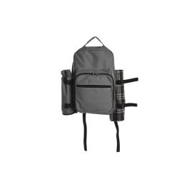 Mochila DKD Home Decor Gris Oscuro 20 x 39 x 28.5 cm Set de 9