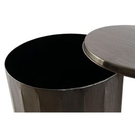 DKD Home Decor Set de 2 Mesitas Auxiliares Modernas de Metal Dorado, Ideales como Mesa Lateral o de Noche para Salón/Dormitorio 42x42x52 cm DKD Home Decor Set de 2 Mesitas Auxiliares Modernas de Metal Dorado, Ideales como Mesa Lateral o de Noche para Salón/Dormitorio 42x42x52 cm