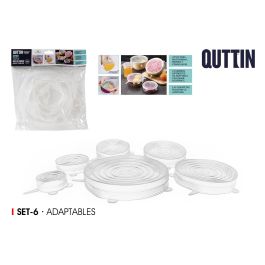 Quttin Set de 6 Tapas de Silicona Adaptables, 25 cm Ancho x 26 cm Largo x 2 cm Alto Precio: 27.69000058. SKU: B19WPNZAKR