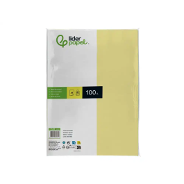 Liderpapel Papel Color A4 80gr Amarillo Paquete de 100 Hojas