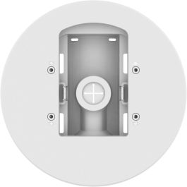 Hanwha SBD-180PMW. Soporte de Mástil Exterior Blanco para Cámaras y Sistemas de Seguridad Hanwha, Aluminio/Plástico
