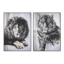 Cuadro DKD Home Decor 103 x 4,5 x 143 cm Tigre Colonial (2 Unidades) Precio: 219.50000039. SKU: S3039026