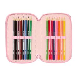 Safta Plumier Triple 37 Piezas Stitch "Ice Cream" 12,5x19,5x5,5 Cm