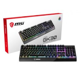 MSI Teclado Vigor GK30 USB QWERTY Español Negro, Interruptores Mecánicos, Retroiluminación LED RGB, Antifantasma, S11-04ES219-CLA