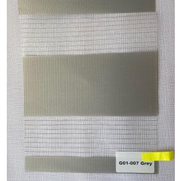 DKD Home Decor Estor Básico Gris Poliéster y PVC Día-Noche 190 x 160 cm