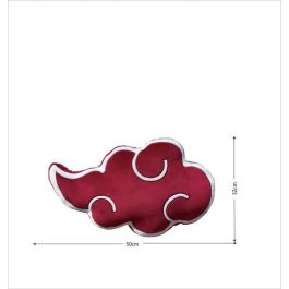 Naruto NAR3700891706766 - Cojín 3D de Microfibra - Logo Akatsuki de NARUTO SHIPPUDEN - 50 cm