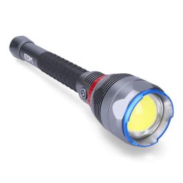Edm Linterna LED de Largo Alcance 23000 lm, 5 Modos de Luz, Aluminio, IP67, Power Bank Edm Linterna LED de Largo Alcance 23000 lm, 5 Modos de Luz, Aluminio, IP67, Power Bank