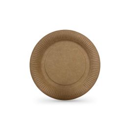 Set de 12 platos de cartón Kraft 18 cm - Algon (24 Unidades) Set de 12 platos de cartón Kraft 18 cm - Algon (24 Unidades)