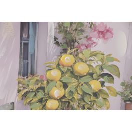 DKD Home Decor Cuadro Mediterraneo Verde Azul 60x60 cm Lienzo Mdf