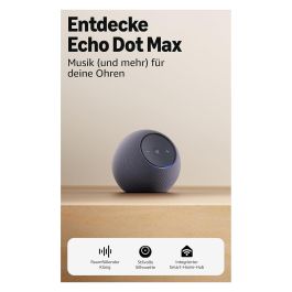 Amazon Echo Dot Max (2025) Negro Altavoz Inteligente con Alexa Inalámbrico