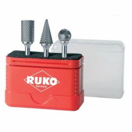 Set de Fresas para Taladro RUKO Metal duro (HM) 3 Unidades Set de Fresas para Taladro RUKO Metal duro (HM) 3 Unidades